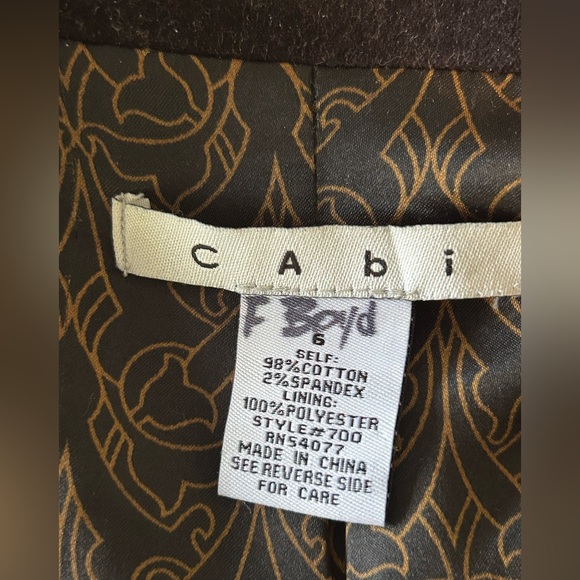 CAbi Black Velvet Embroidered Coat - Picture 10 of 10